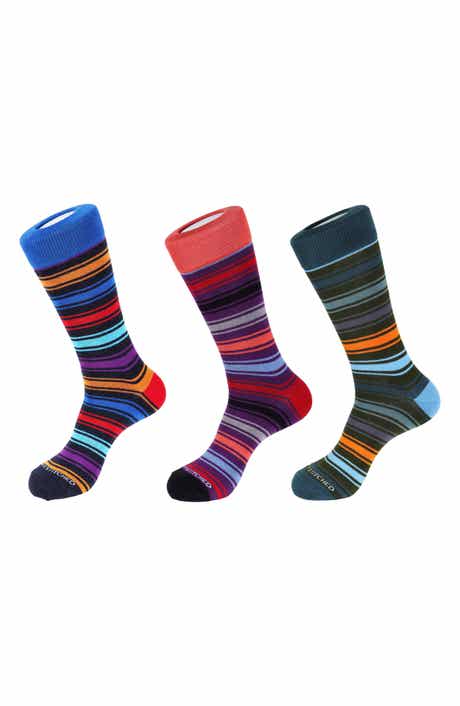 UNSIMPLY STITCHED 3-Pack Assorted Stripe Crew Socks