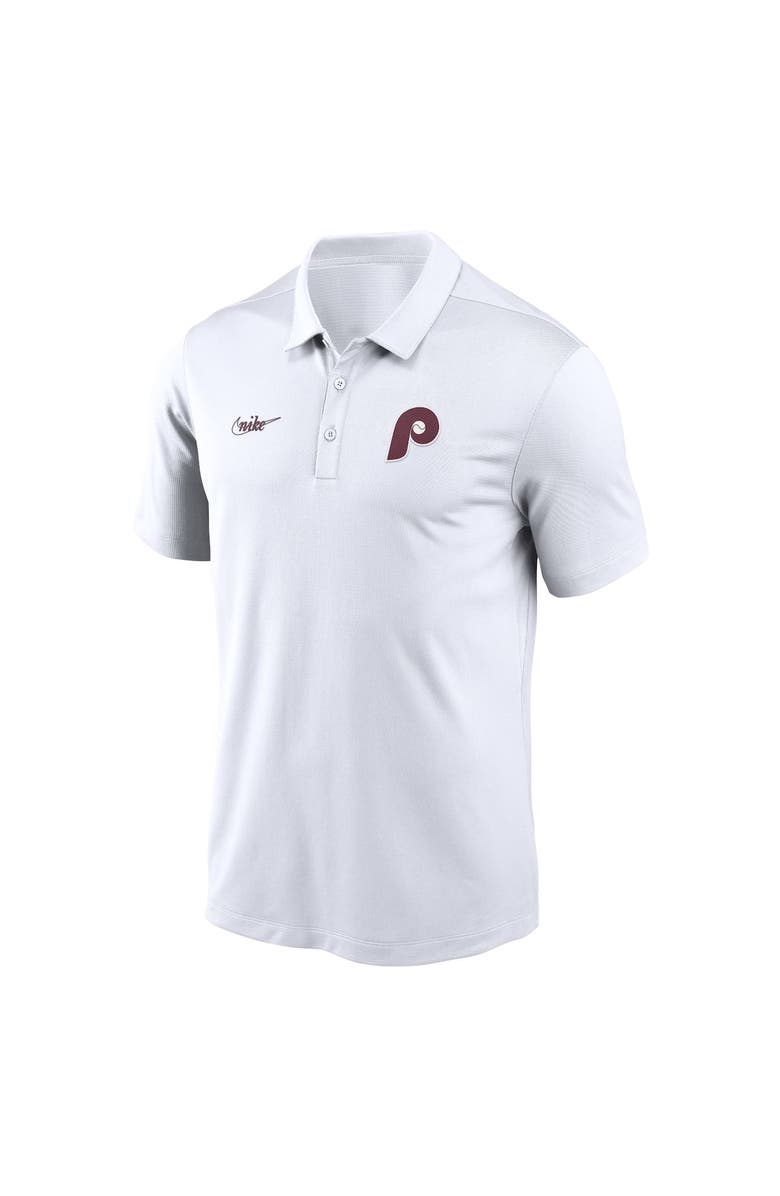 Nike Men's Nike White Philadelphia Phillies Cooperstown Collection Rewind Franchise Performance Polo, Alternate, color, 