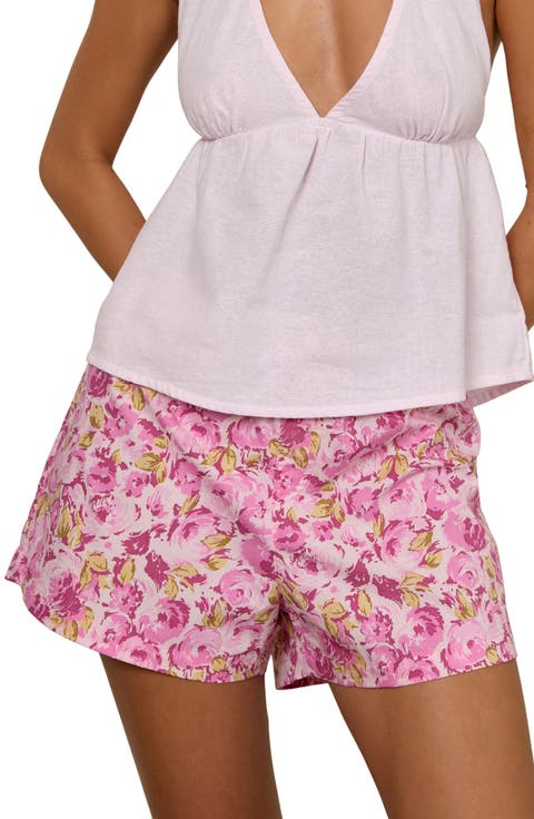 Verie Floral Cotton Shorts