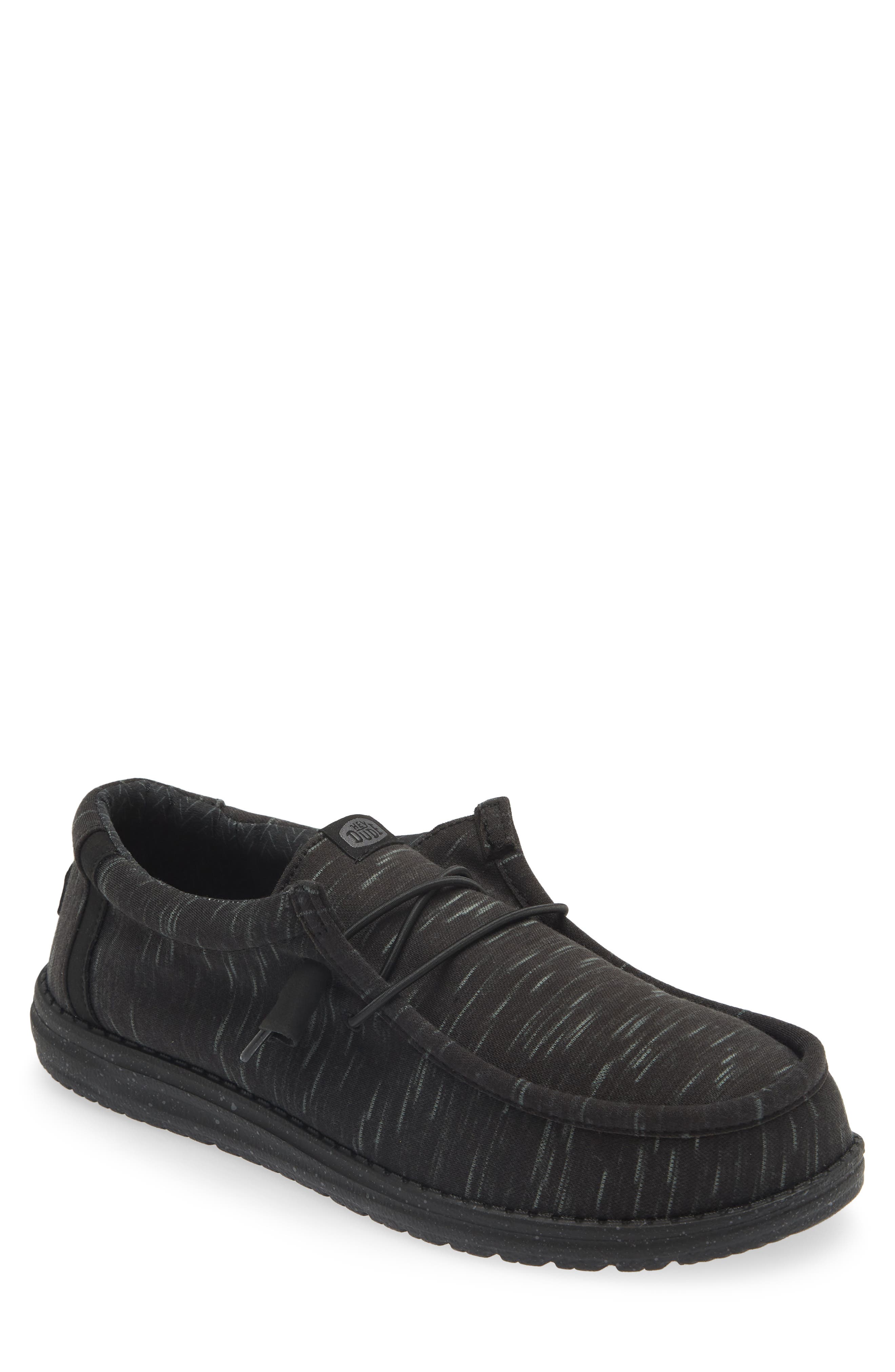 Hey Dude Wally Stretch Fleece Slip-On, Main, color, Midnight
