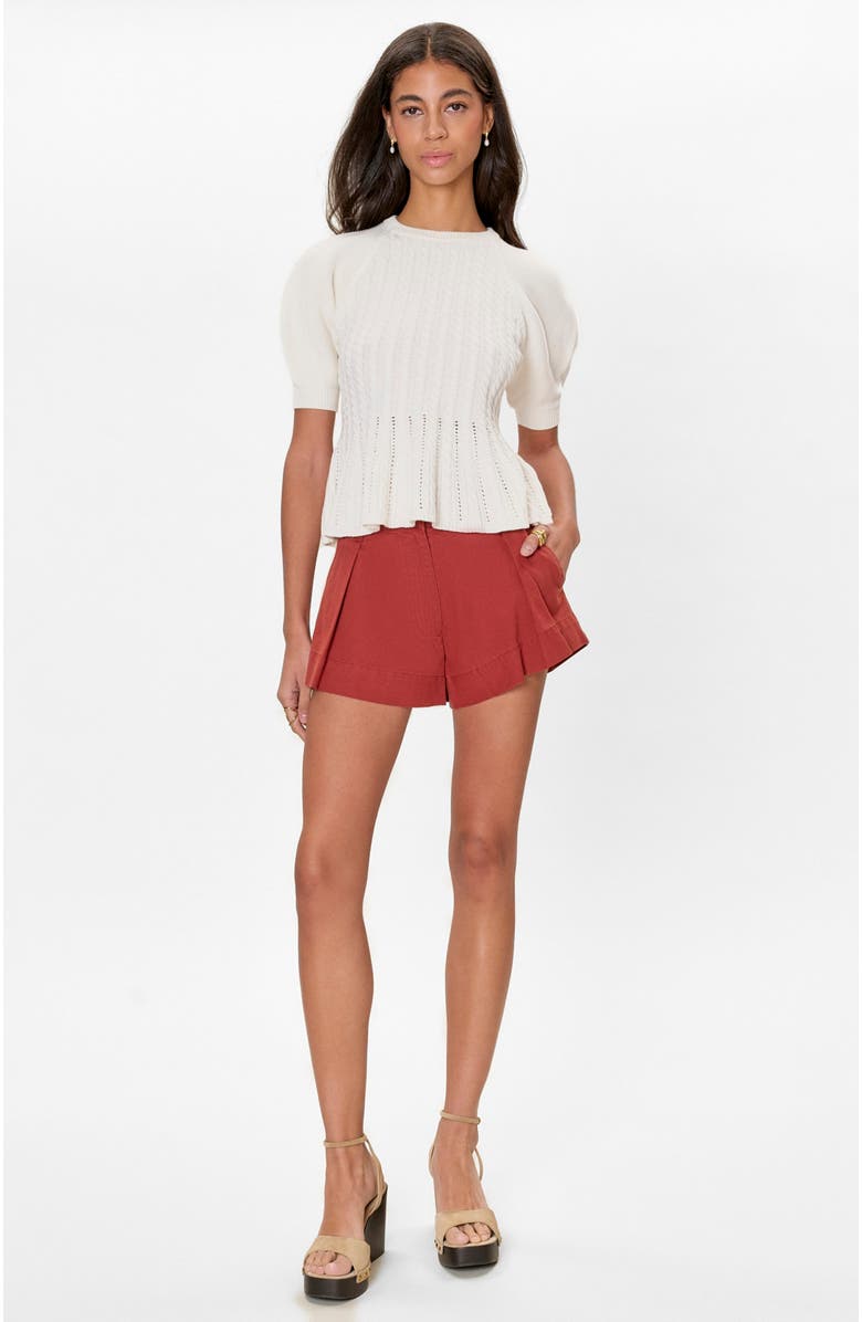 Rebecca Taylor Ella Knit Sweater, Main, color, Ivory