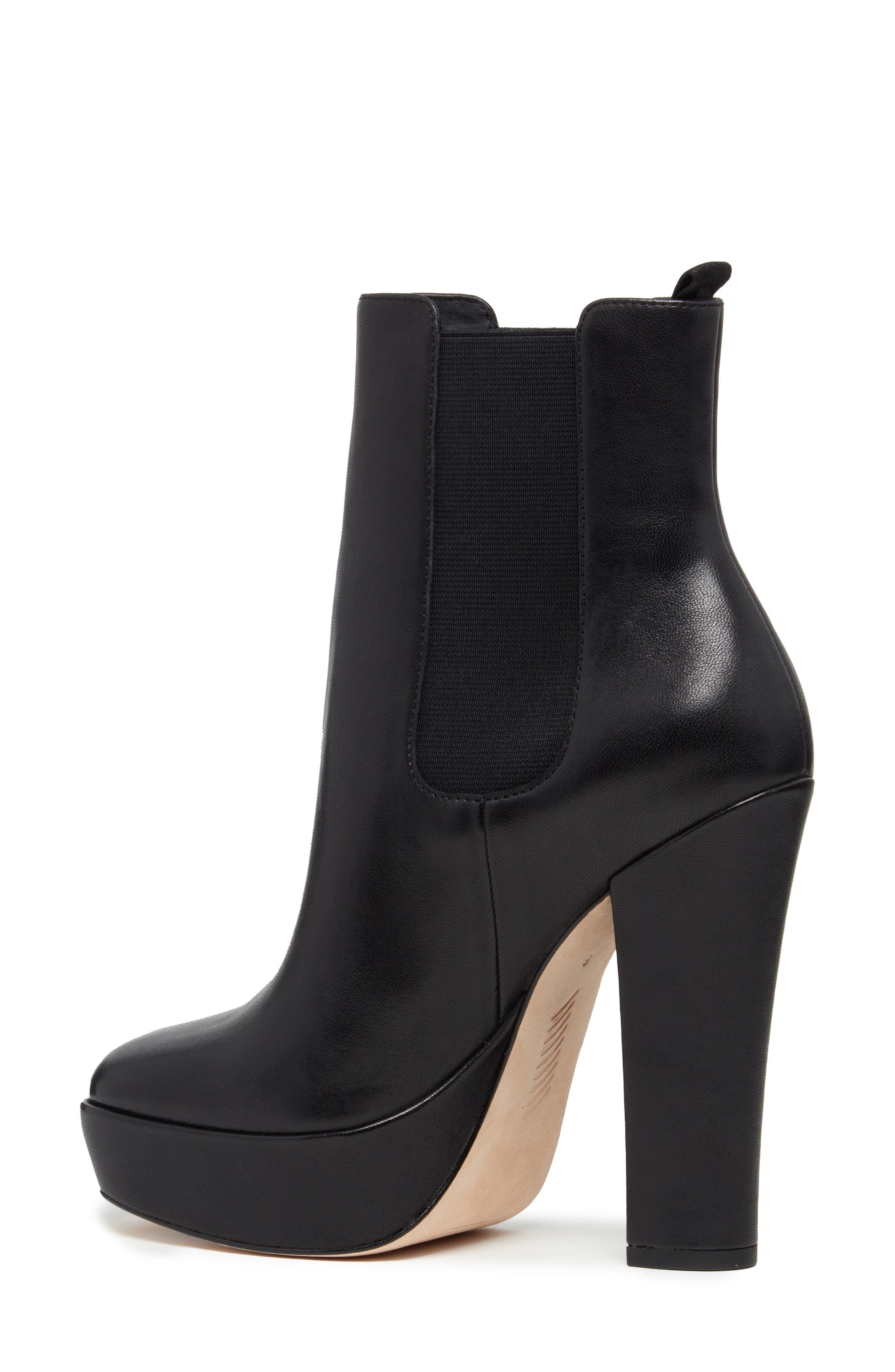 PAIGE Kyra Platform Chelsea Boot, Alternate, color, Black