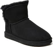 Dearfoams Perth Genuine Shearling Foldover Bootie