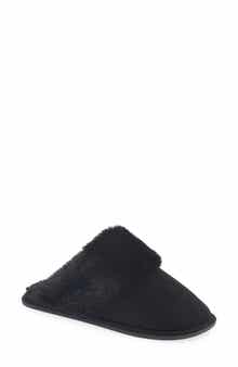 Microsuede Faux Fur Slipper