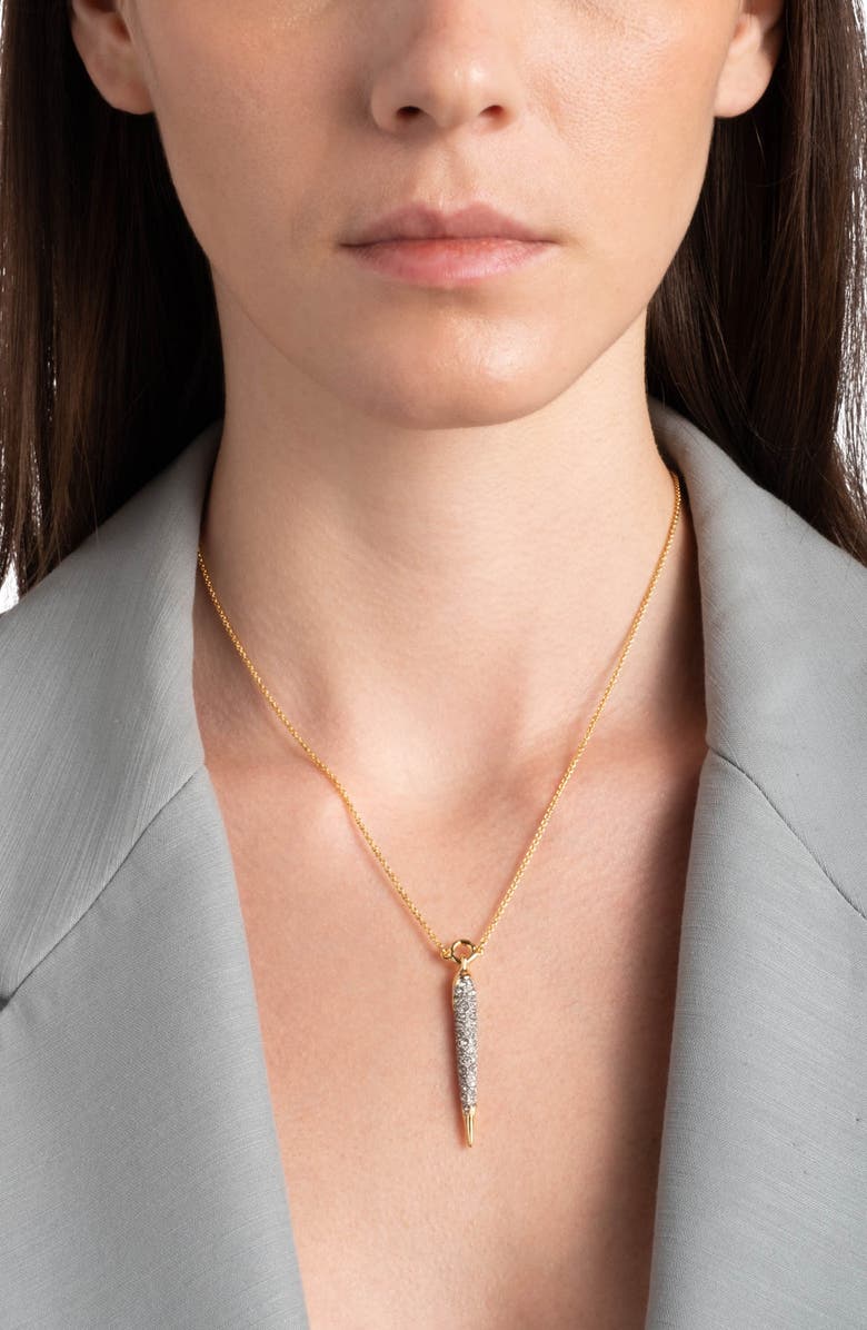 Alexis Bittar Solanales Crystal Spear Pendant Necklace, Alternate, color, Crystals
