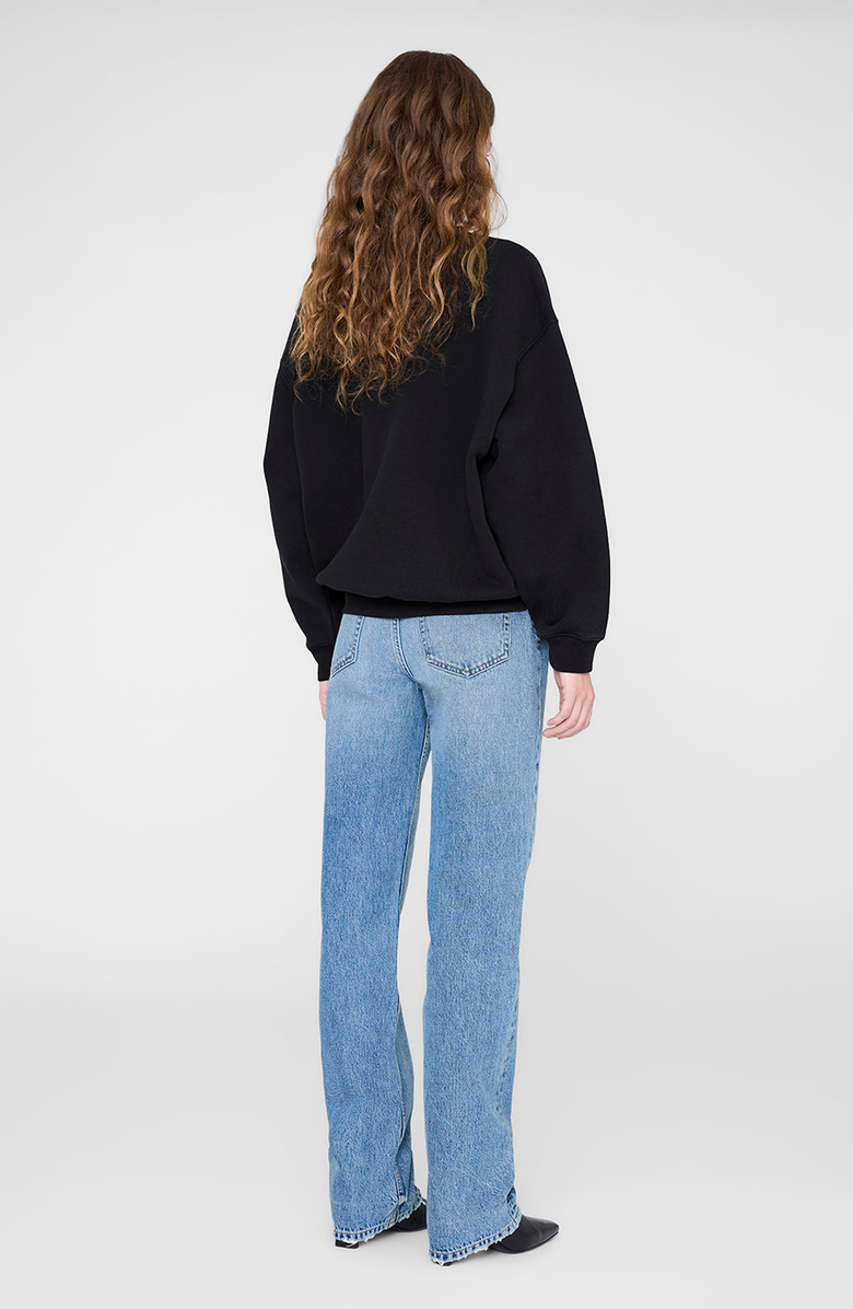 ANINE BING Jaci Sweatshirt Ab Ny, Alternate, color, Black