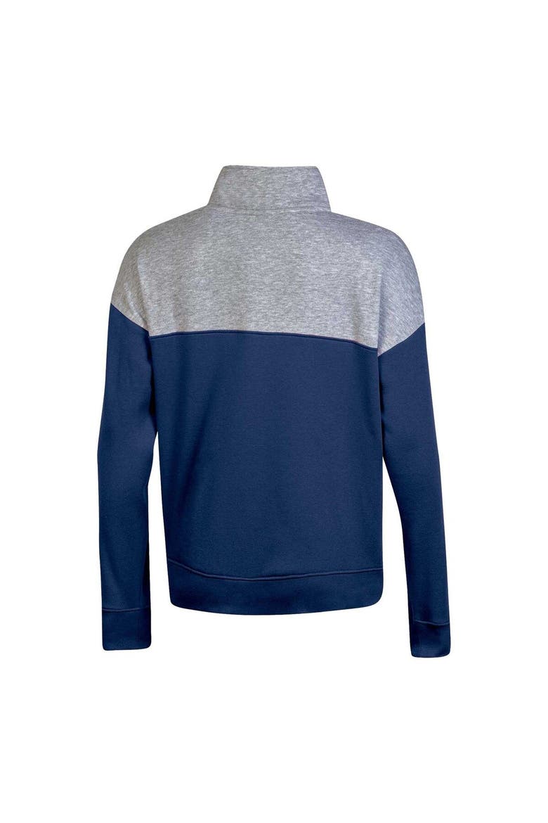 Women's Champion  Navy Villanova Wildcats Color-Blocked Quarter-Zip Sweatshirt, Alternate, color, Navy