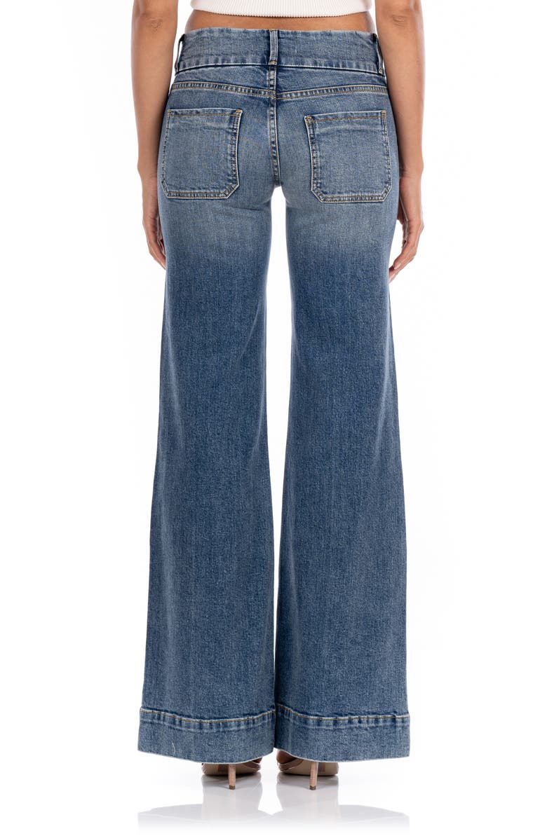 Fidelity Denim Aloe Mid Rise Wide Leg Jeans, Alternate, color, 