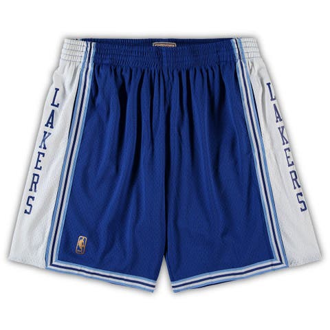 Men's Mitchell & Ness Royal Los Angeles Lakers Big & Tall Hardwood Classics Team Swingman Shorts