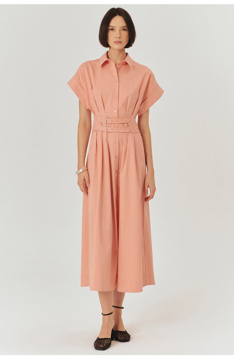 Exquise Samantha Midi Dress, Alternate, color, Pink
