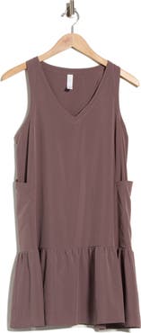 Z by Zella Solstice Sleeveless Tiered Minidress