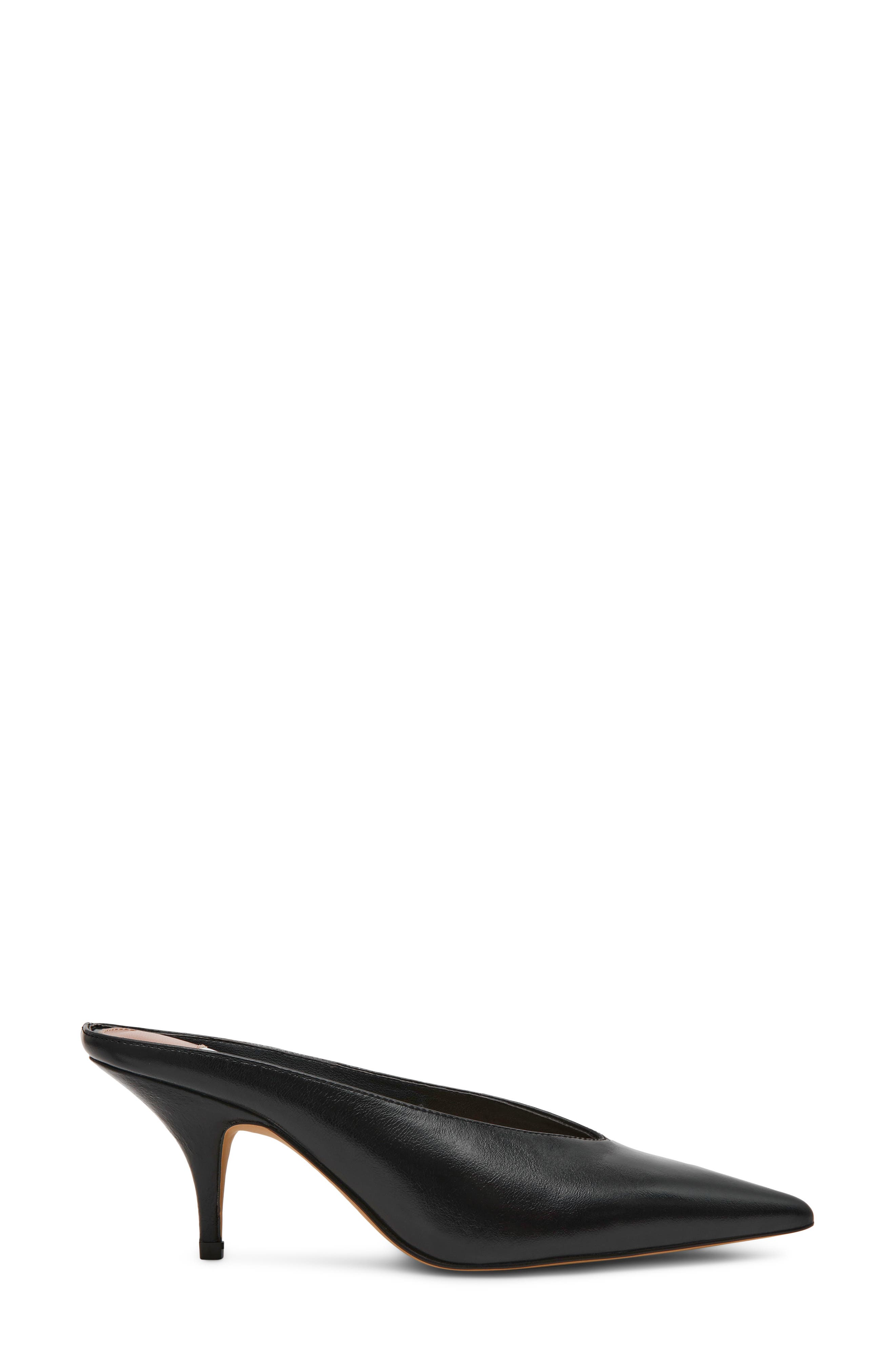 Fonza Mule, Alternate, color, BLACK LEATHER