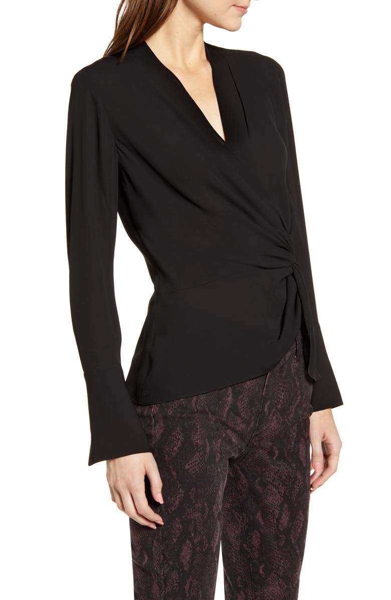 Chelsea28 Surplice Twist Front Top, Alternate, color, 