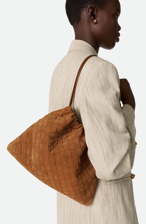 Bottega Veneta Medium Dustbag Intrecciato Suede Bag