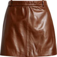 FRAME The Leather Miniskirt
