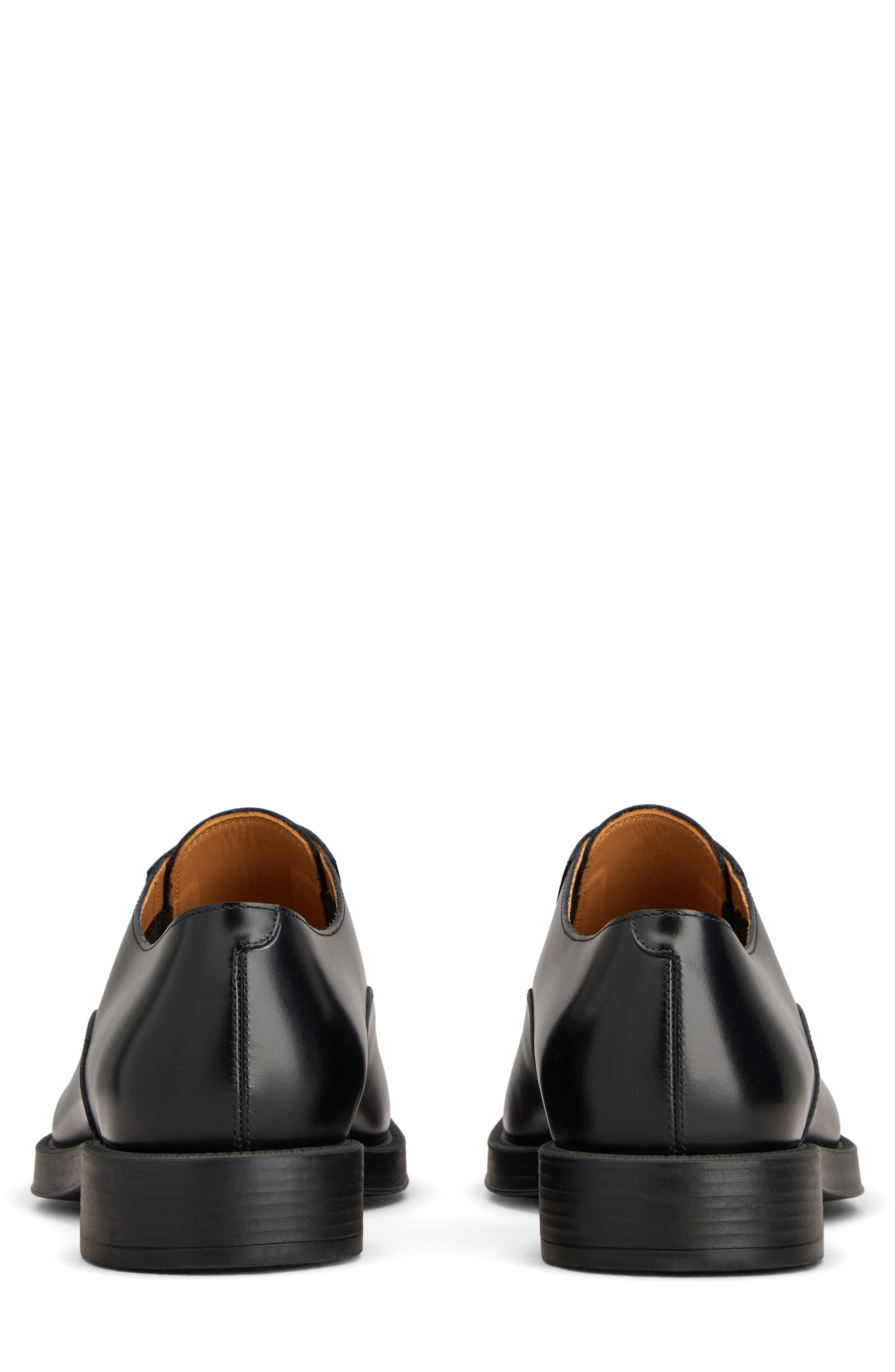 Elasticated Cap Toe Oxford, Alternate, color, NERO