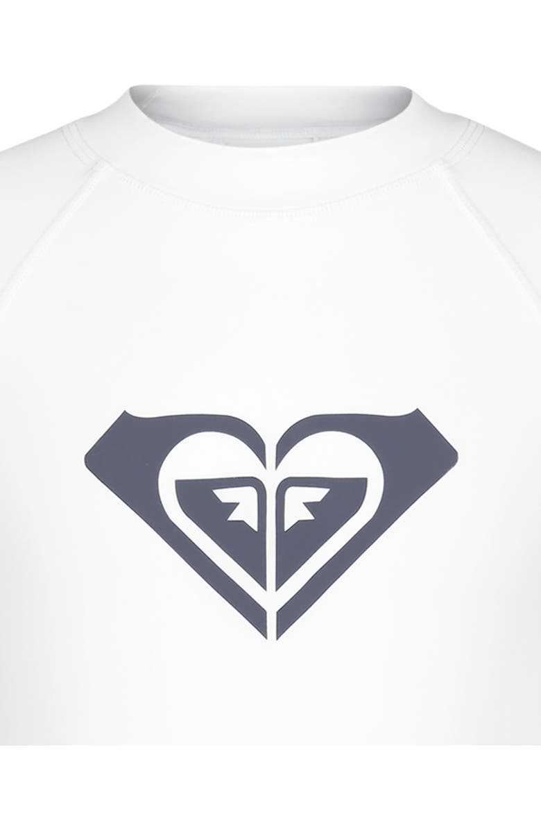Roxy Kids' Whole Hearted Long Sleeve Rashguard, Alternate, color, Bright White