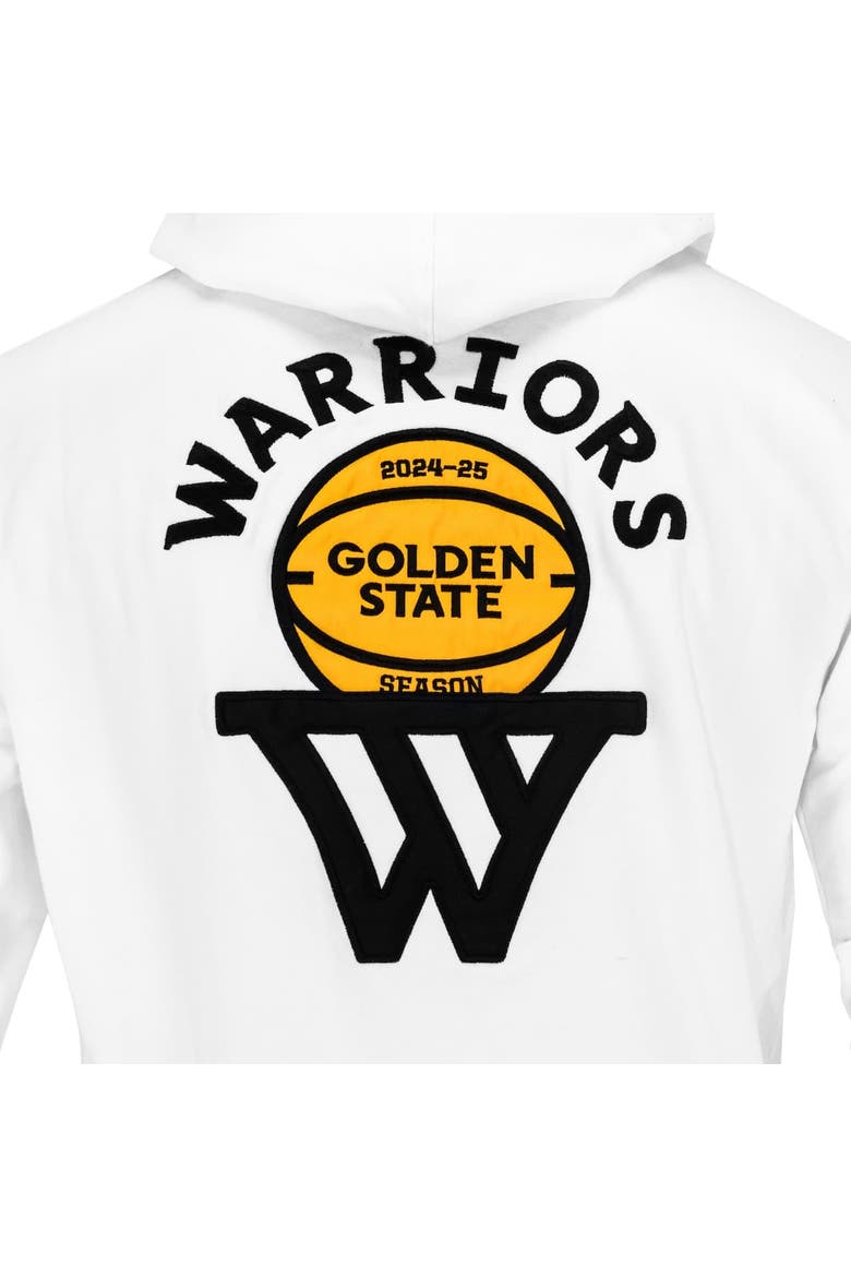 Unisex FISLL x Benny Gold White Golden State Warriors Association Edition Full-Zip Hoodie, Alternate, color, White