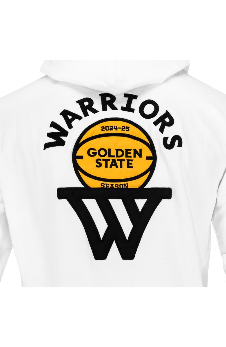 FISLL Unisex FISLL x Benny Gold White Golden State Warriors Association Edition Full-Zip Hoodie, Alternate, color, White