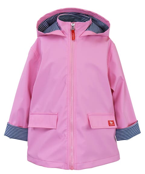 Hooded Zip Front Raincoat