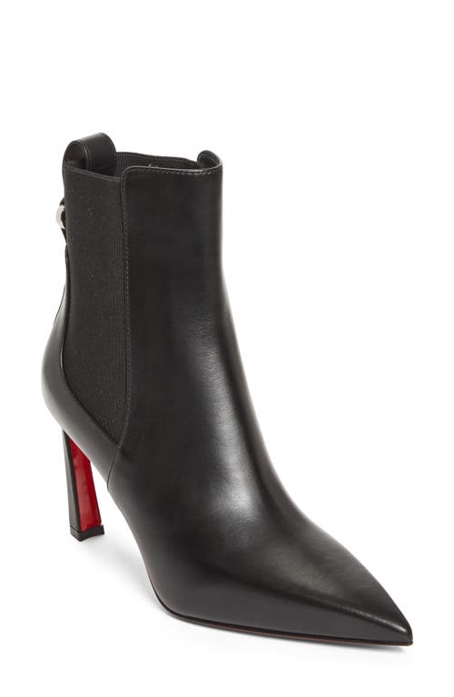 Christian Louboutin Condodo Pointed Toe Chelsea Boot In Black