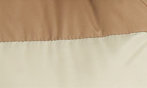 Moncler Grenoble Colorblock Down Ski Suit In Brown