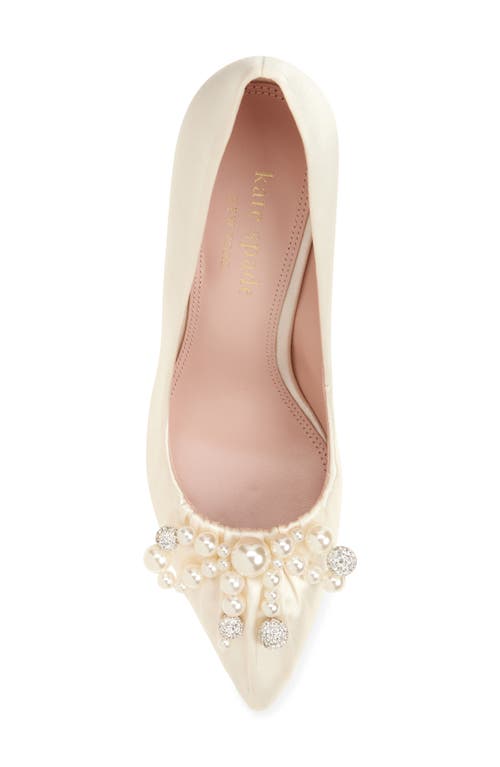 Kate Spade New York Elodie Faux Pearl Pump In White