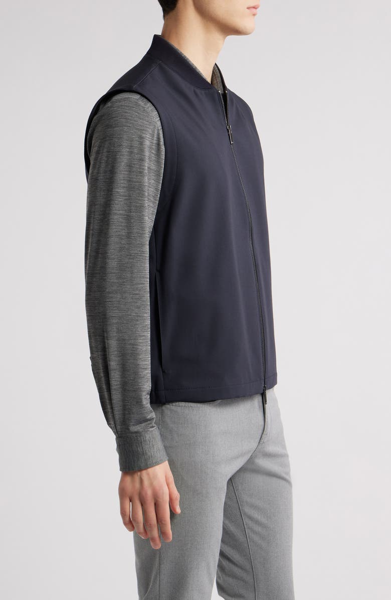 BOSS Hanry Zip Vest, Alternate, color, Dark Blue