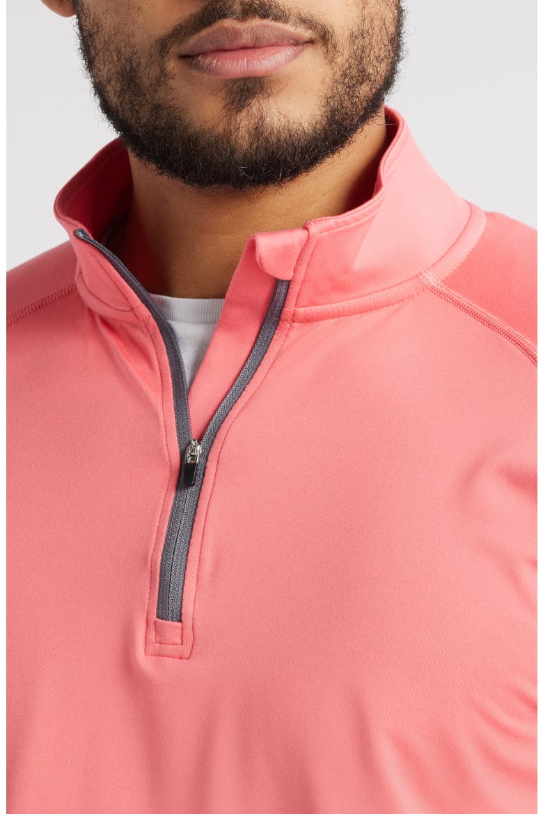 Colt Quarter Zip Golf Pullover, Alternate, color, CORAL