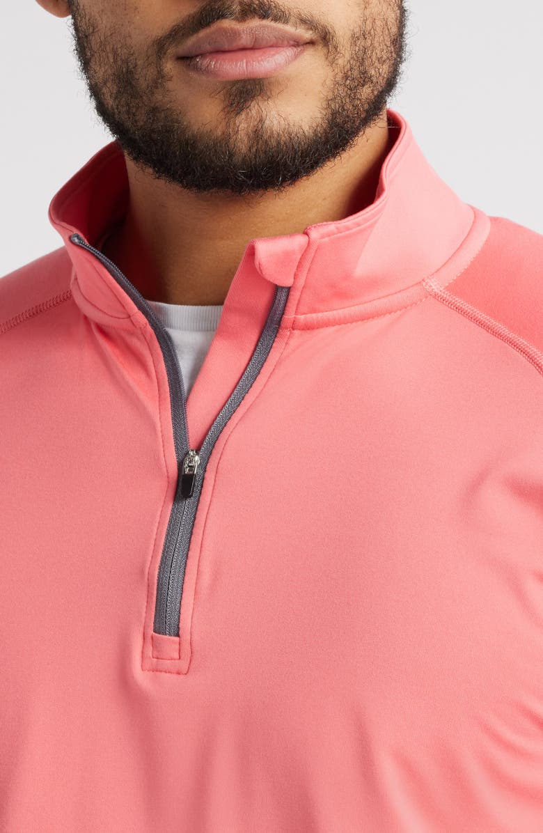 Swannies Colt Quarter Zip Golf Pullover, Alternate, color, Coral