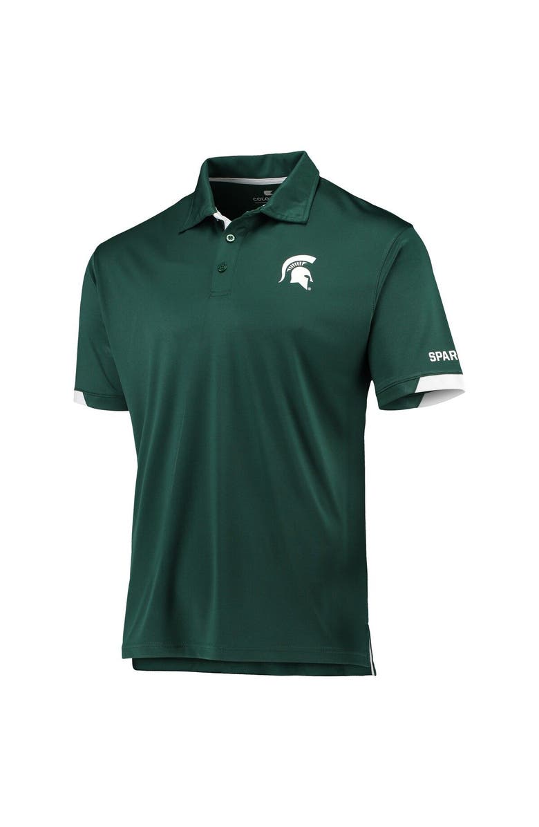 COLOSSEUM Men's Colosseum Green Michigan State Spartans Santry Lightweight Polo, Alternate, color, Green