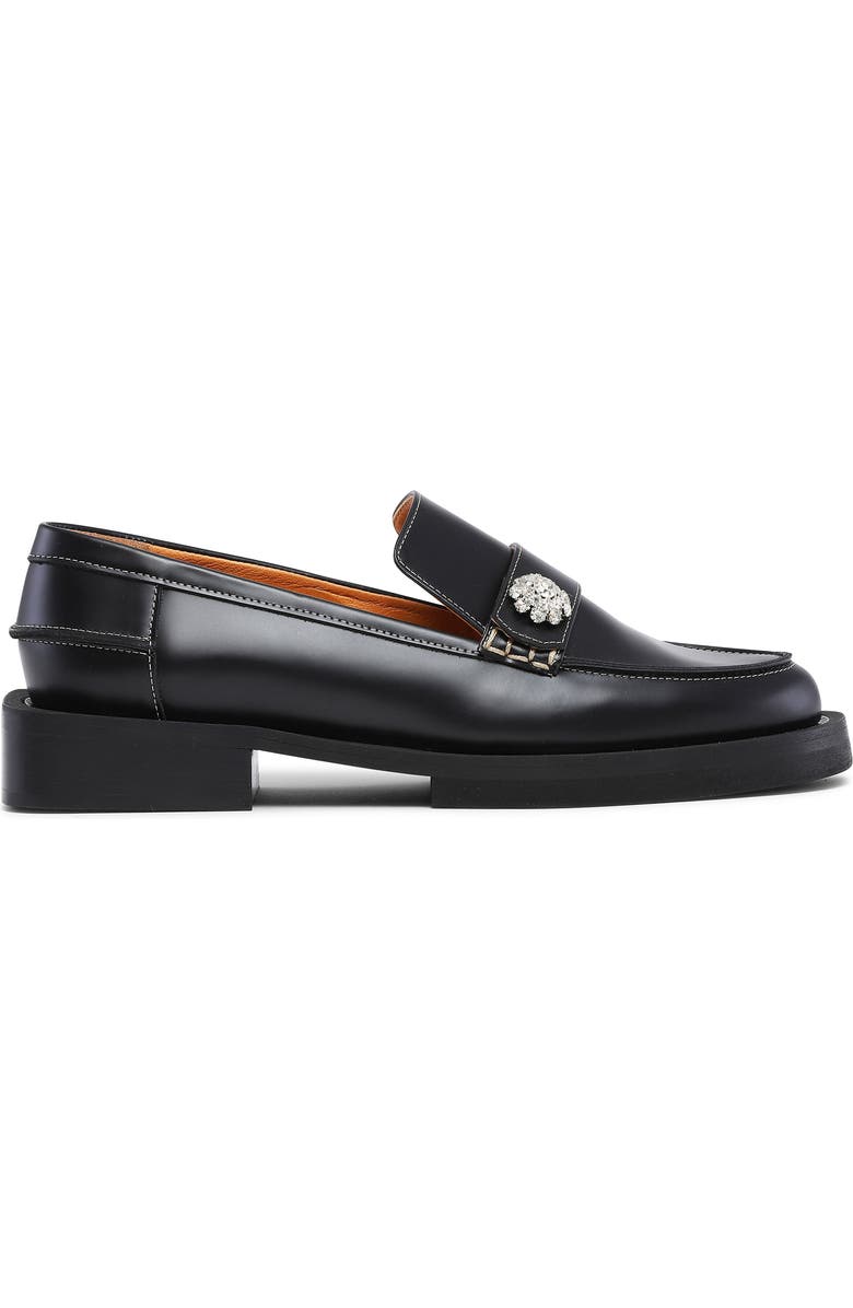 Ganni Jewel Button Loafer, Main, color,