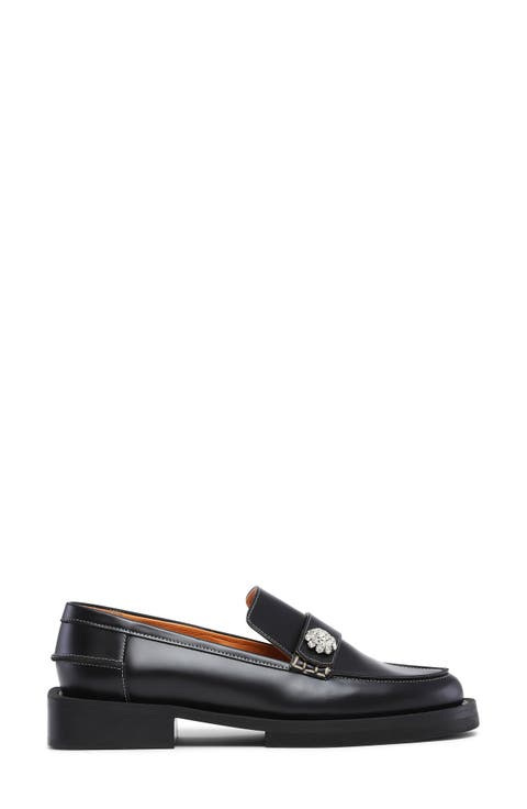 Jewel Button Loafer (Women)