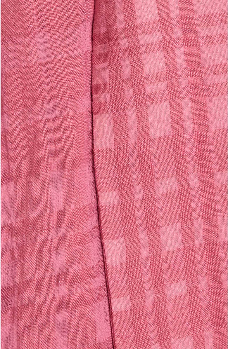 Santorelli NADIA Sleeveless A-Line Short Dress in Laser Cut Linen, Alternate, color, Peony