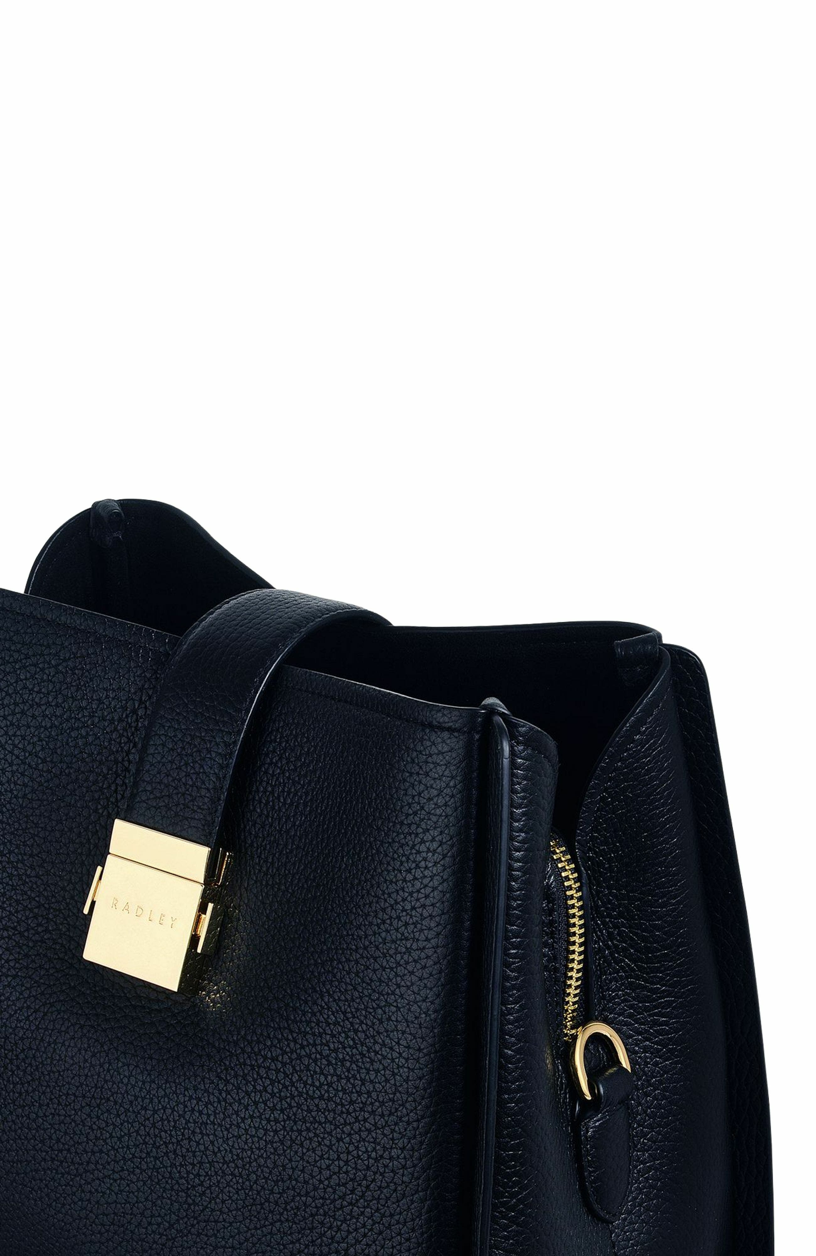 Radley Sloane Street Medium Ziptop Crossbody Bag, Alternate, color, Black