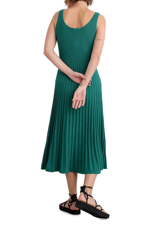 Seasalt Cornwall Sunlight Summer Sleeveless Rib Sweater Dress In Knit Melange Pine Shoots