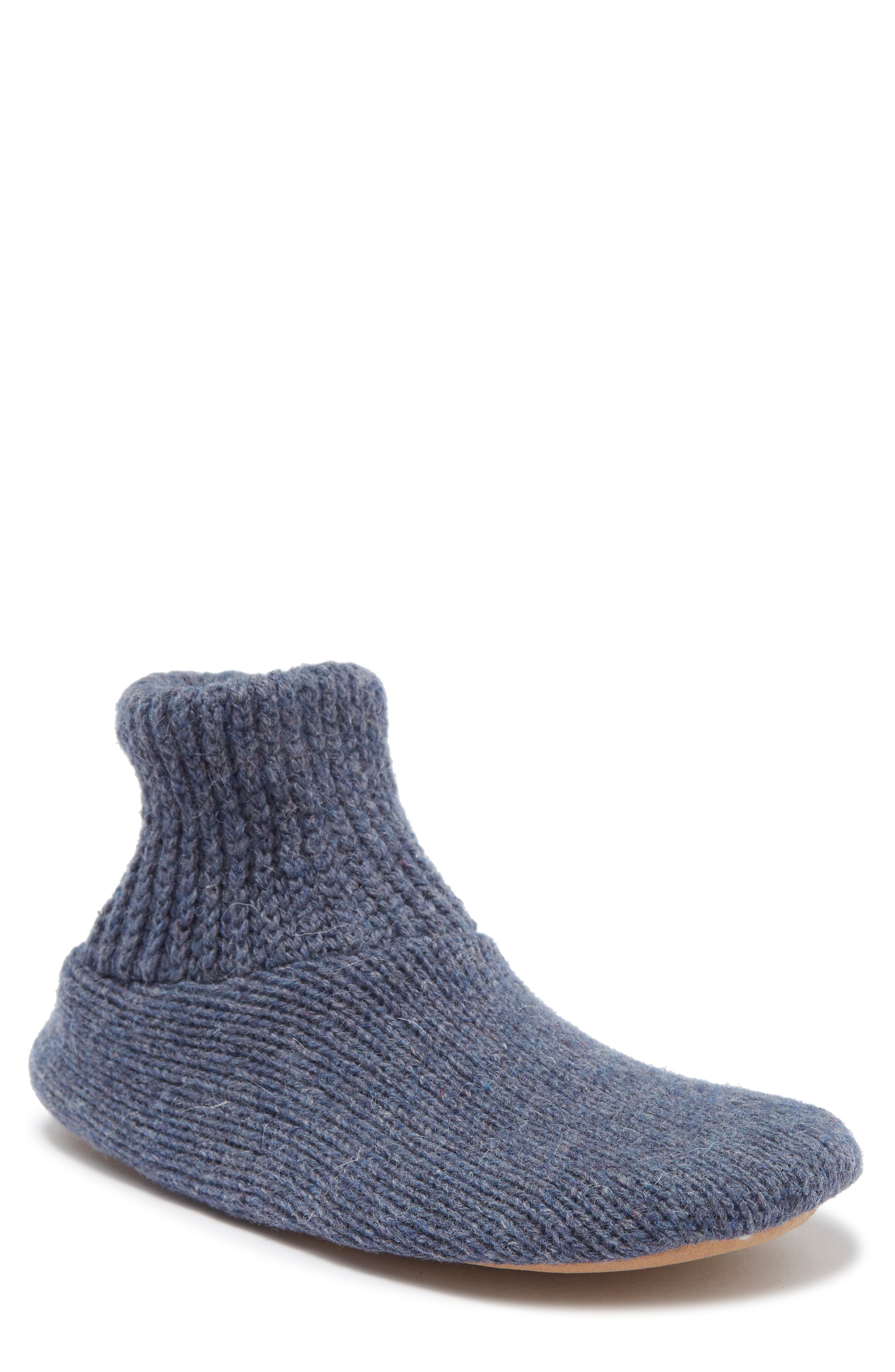 Morty Faux Fur Lined Slipper, Main, color, DENIM