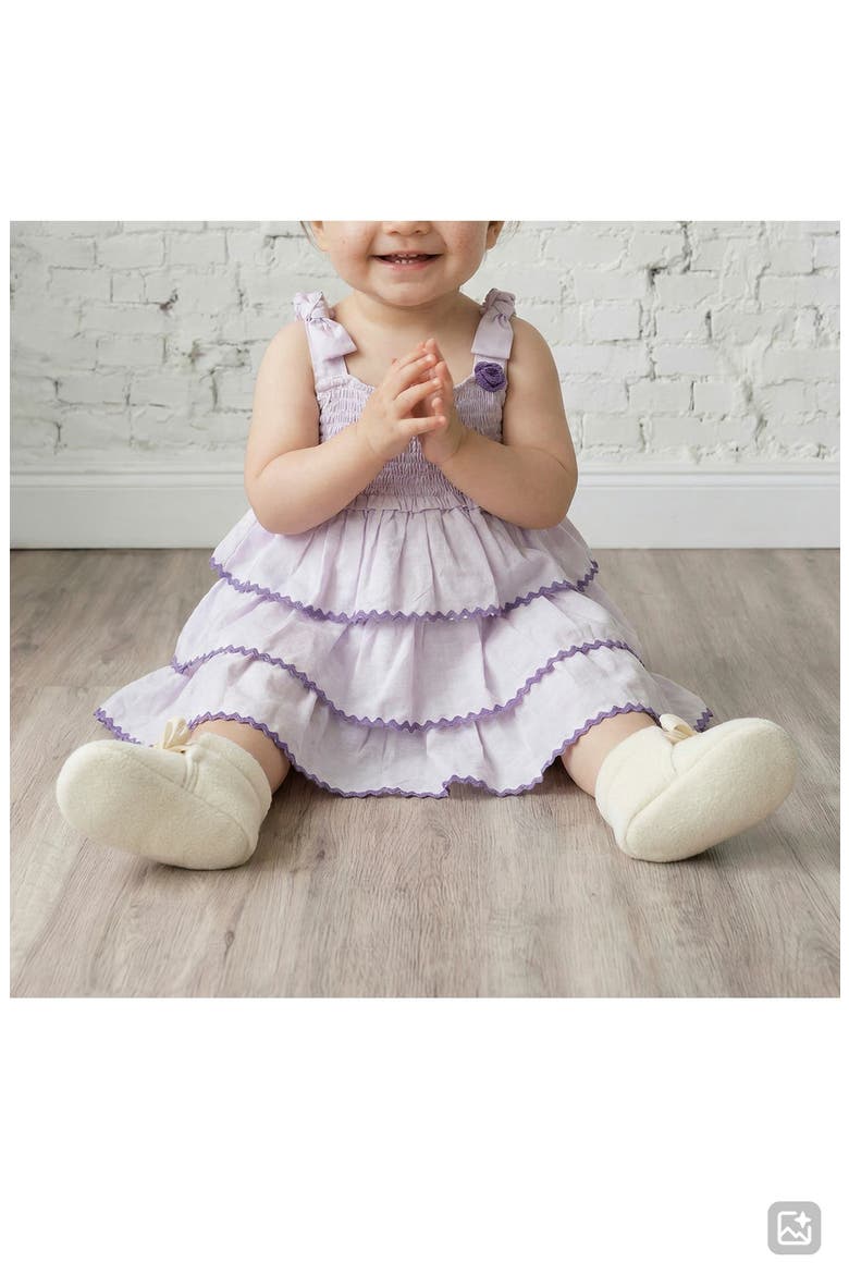 Kids' Aria Smocked Sundress, Alternate, color, PINK/ PURPLE