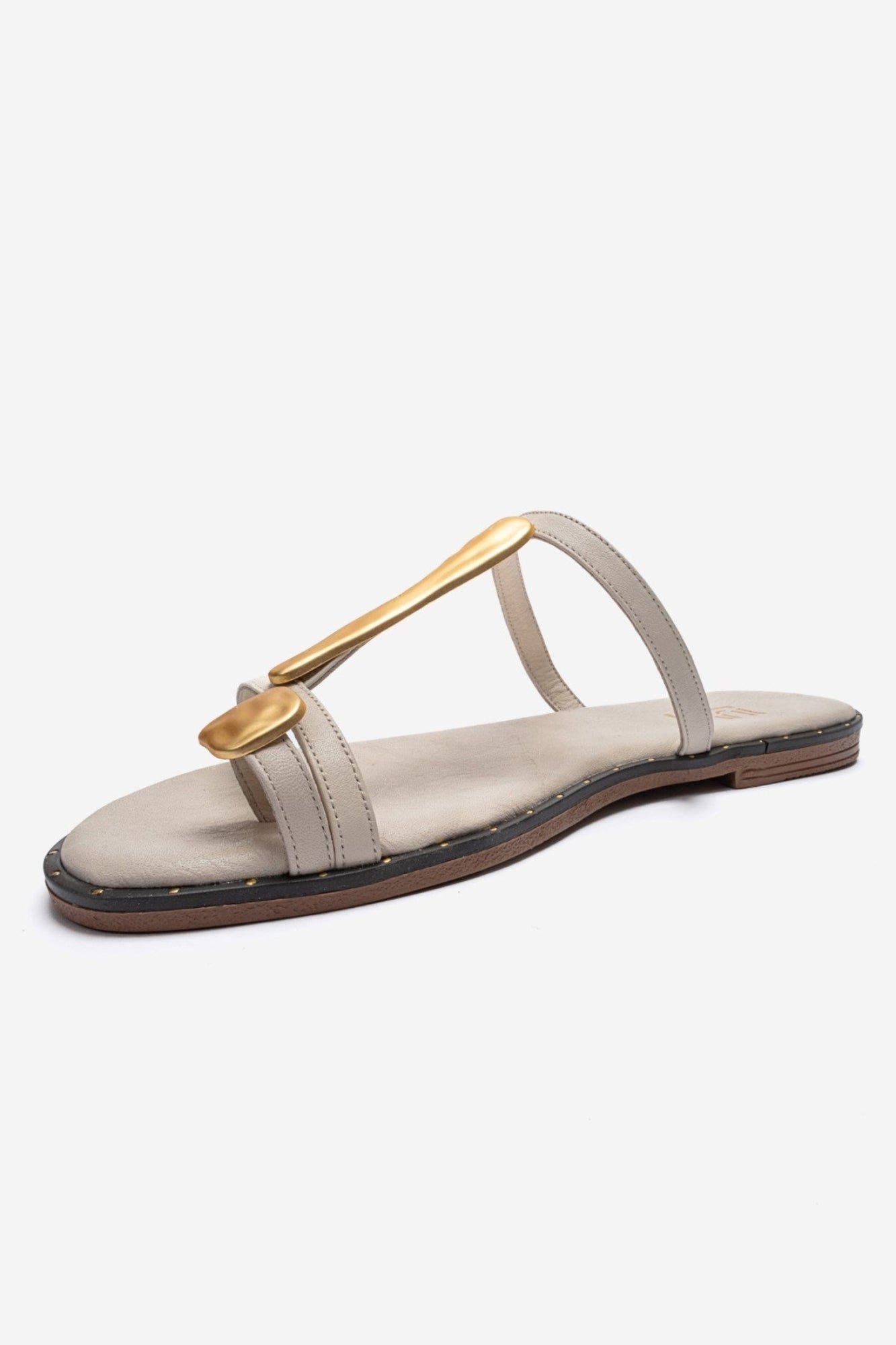 Tessa Leather Thong Sandal, Alternate, color, Ecru