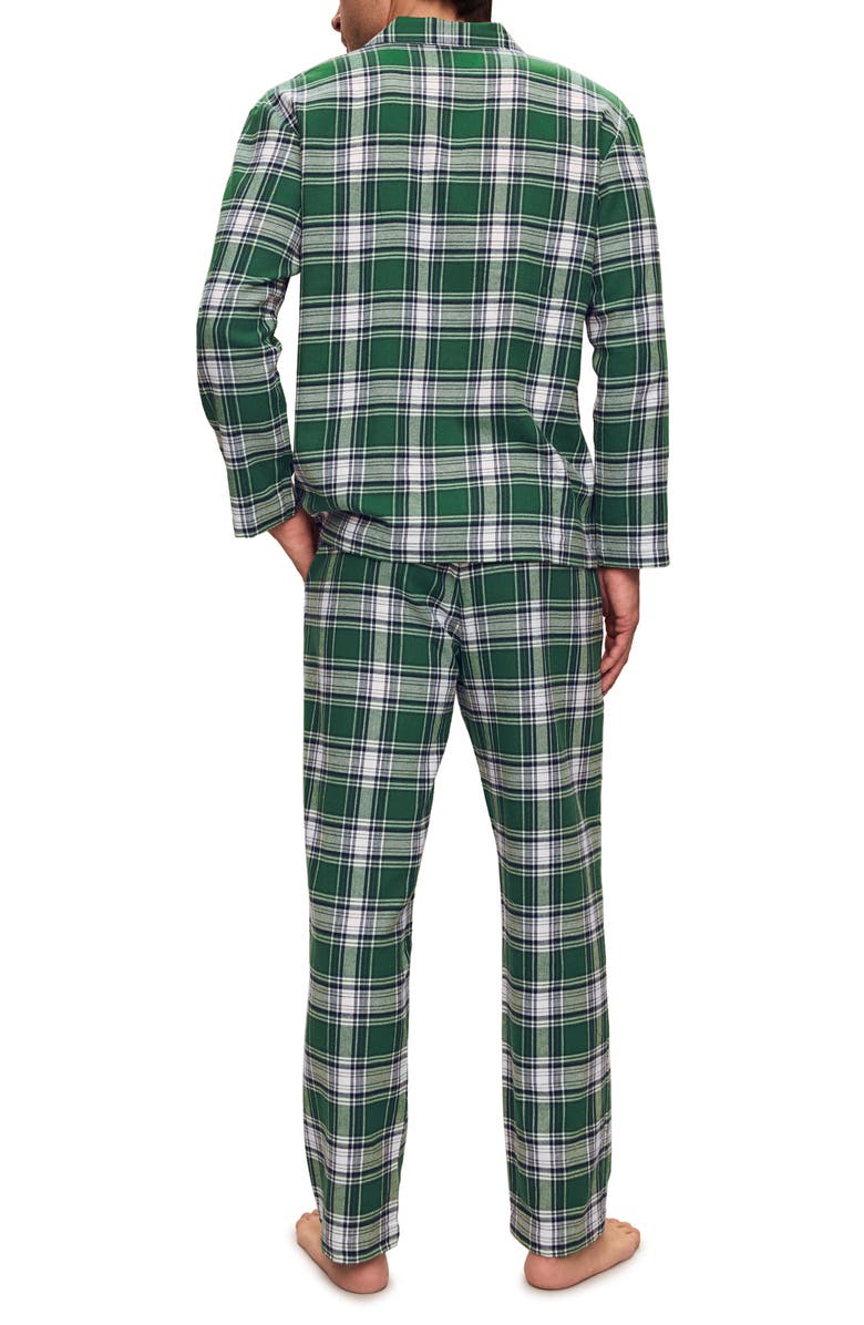 Eberjey Plaid Cotton Flannel Pajamas, Alternate, color, 