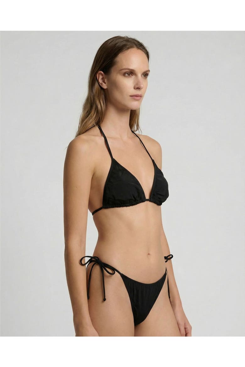 Solid Womens Bikini Top, Alternate, color, Black