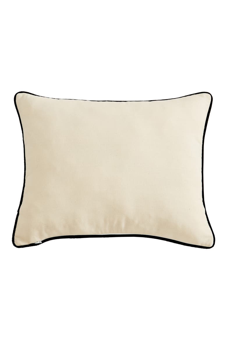Bear Throw Pillow, Alternate, color, BLACK