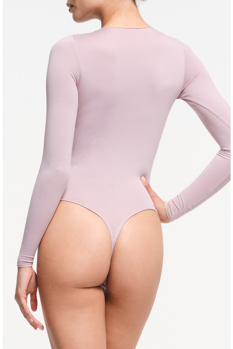 Essential Bodysuits Crewneck Long Sleeve Bodysuit, Alternate, color, DUSK