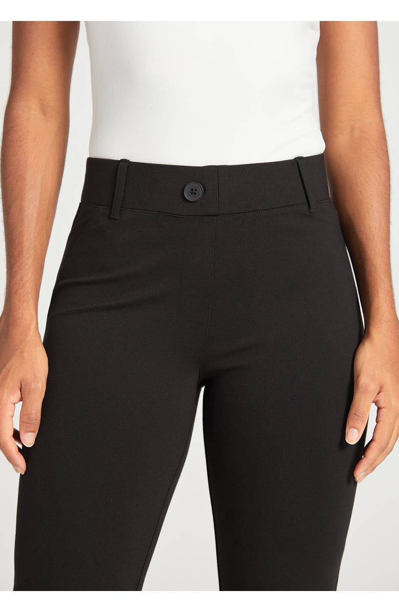 Betabrand Two Pocket DPYP Dress Pant Yoga Pants Straight Leg, Alternate, color, Black