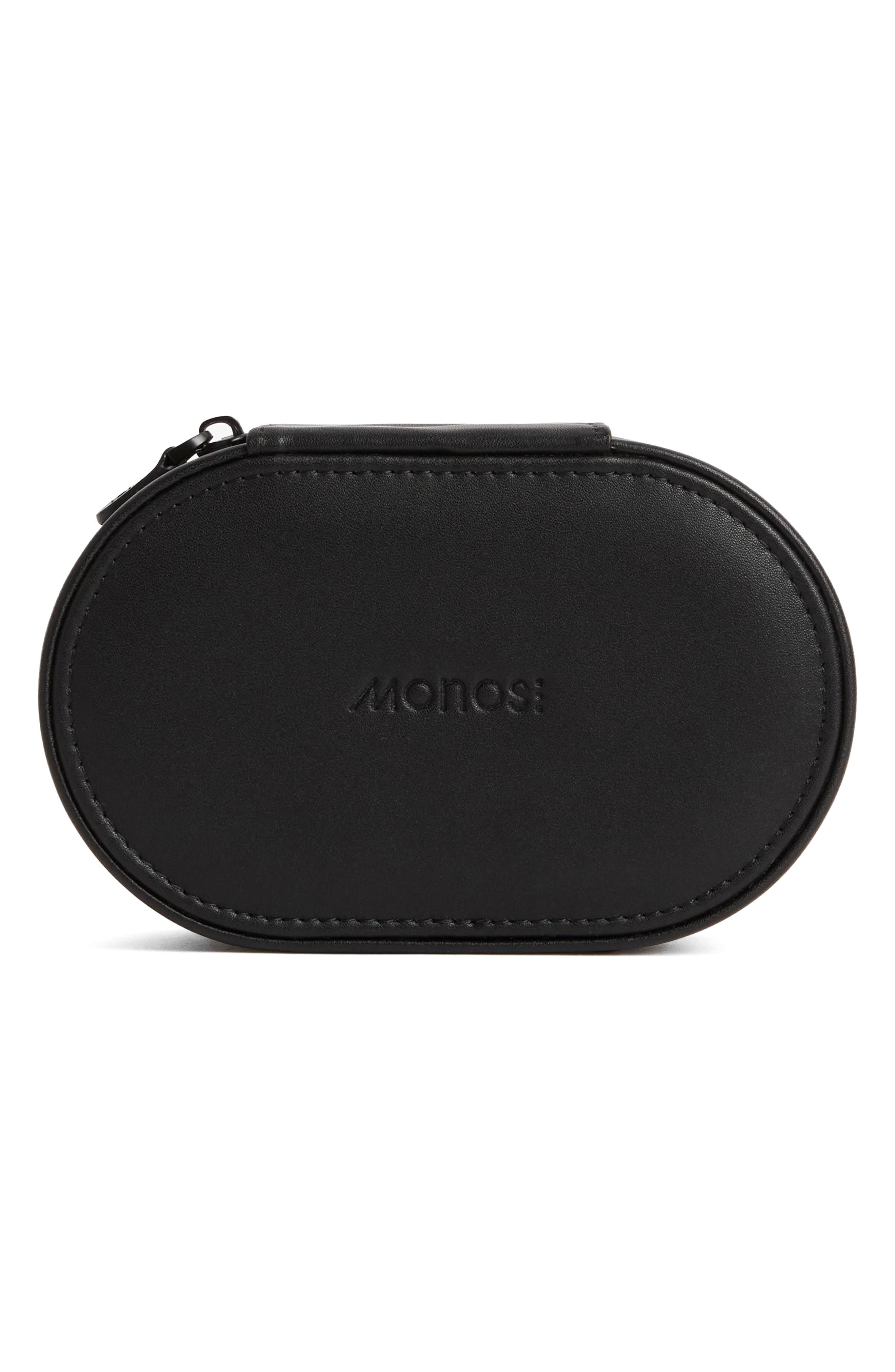 Monos Travel Jewelry Case, Main, color, Carbon Black