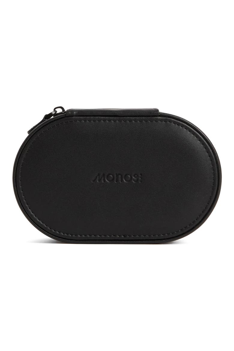 Travel Jewelry Case, Main, color, CARBON BLACK