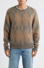 FRAME Argyle Crewneck Sweater
