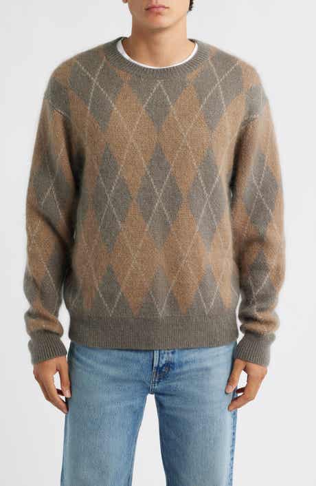 FRAME Argyle Crewneck Sweater