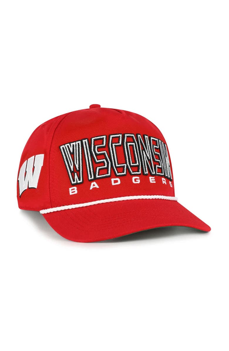 '47 Youth '47 Red Wisconsin Badgers Byline Hitch Adjustable Hat, Main, color, Red