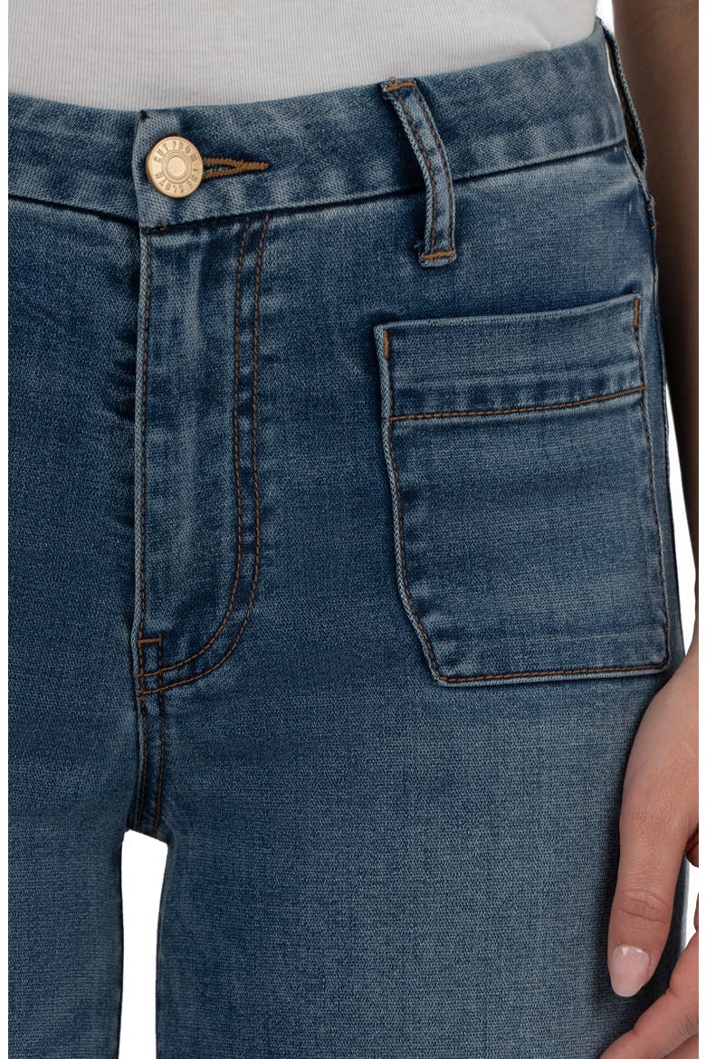 Meg Patch Pocket Mid Rise Wide Leg Jeans, Alternate, color, LOYALTY